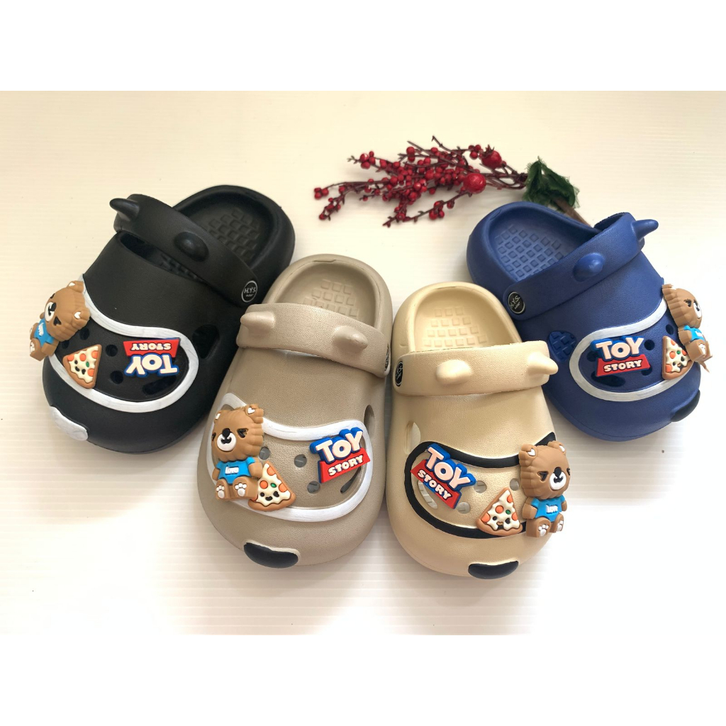 Sandal Anak LakiLaki Import Tali Belakang Bakpao Bear ToyStory HYS-8002 BR