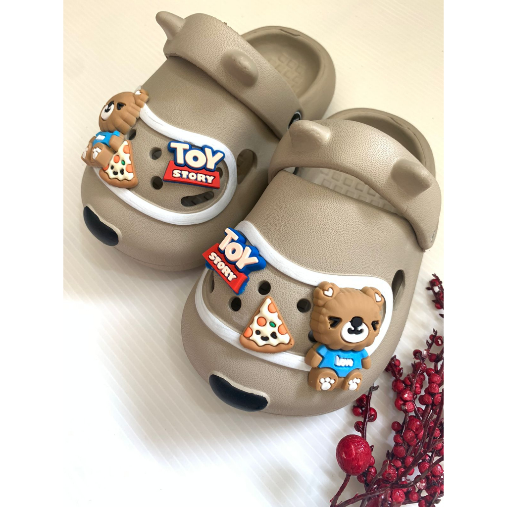 Sandal Anak LakiLaki Import Tali Belakang Bakpao Bear ToyStory HYS-8002 BR