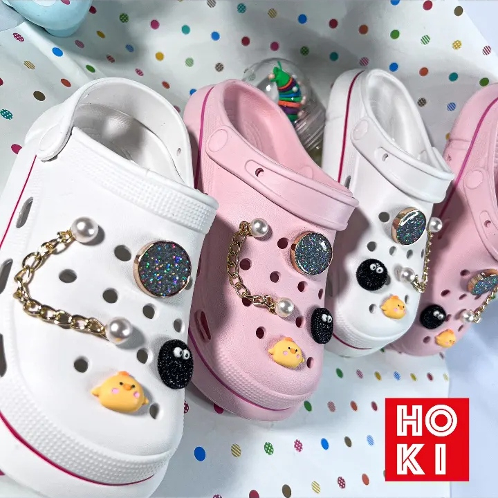 Sandal Karet Crocs Dewasa / Sandal Korea / Sepatu Sandal / Sendal Wanita / Sandal Slip On / Slippers