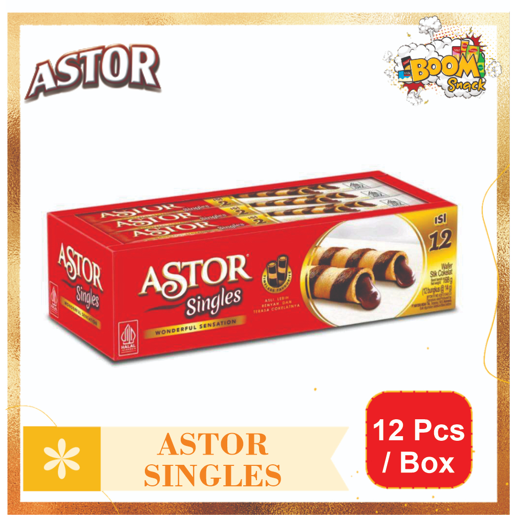 Astor Singles Wafer Stick Isi 12 pcs