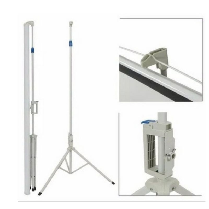 layar lcd Projector Triport 60" / Layar Proyektor Kaki 60" Tripod