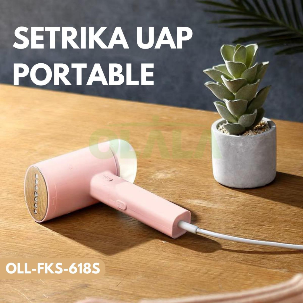 SETRIKA UAP PORTABLE GARMENT STEAMER FOLDABLE 150ML OLL-FKS-618S