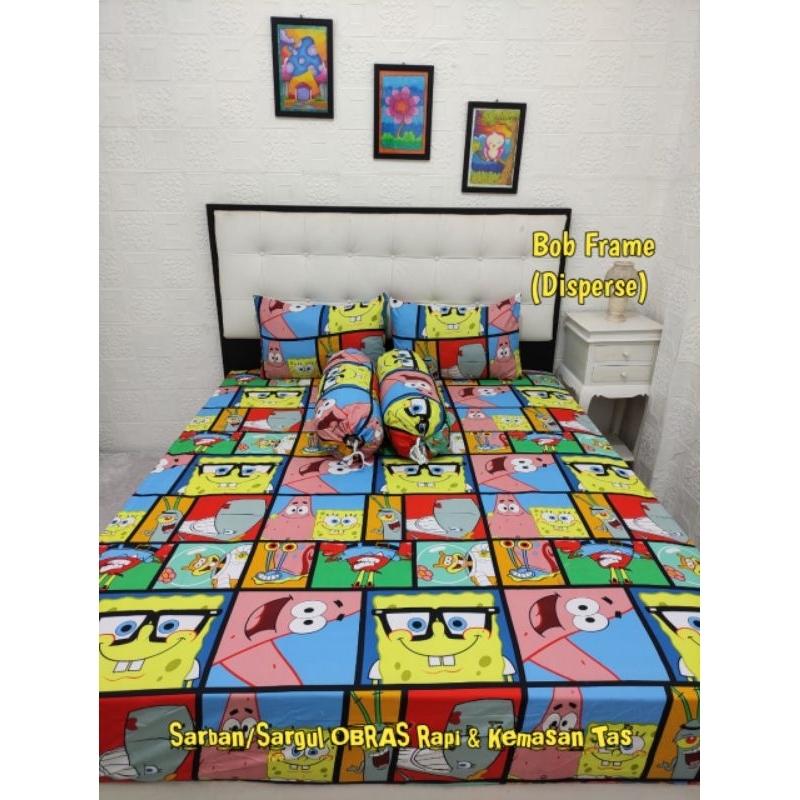 sprei spongebob sprei anak homemade