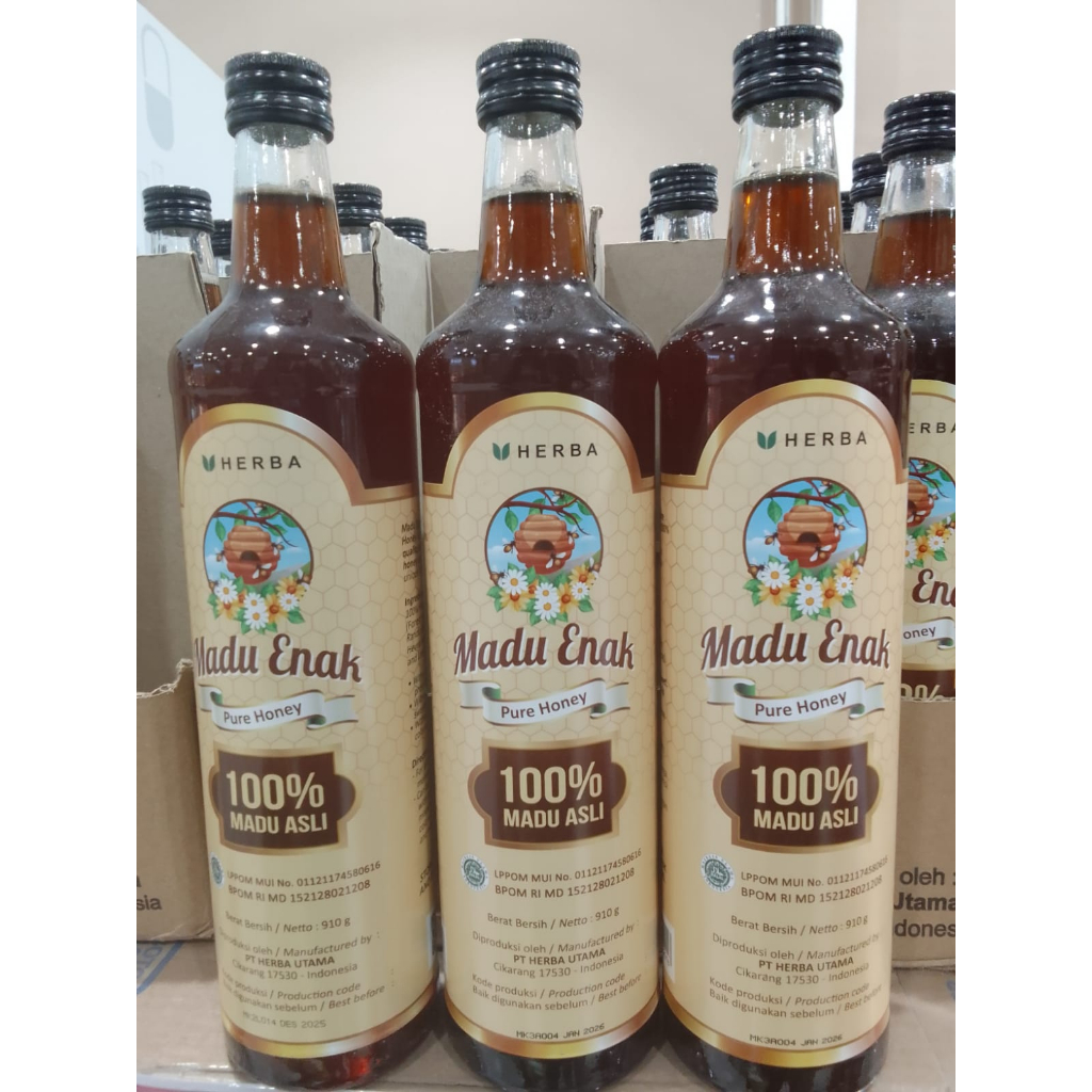 

Madu Enak Pure Honey Madu Asli 910 Gram