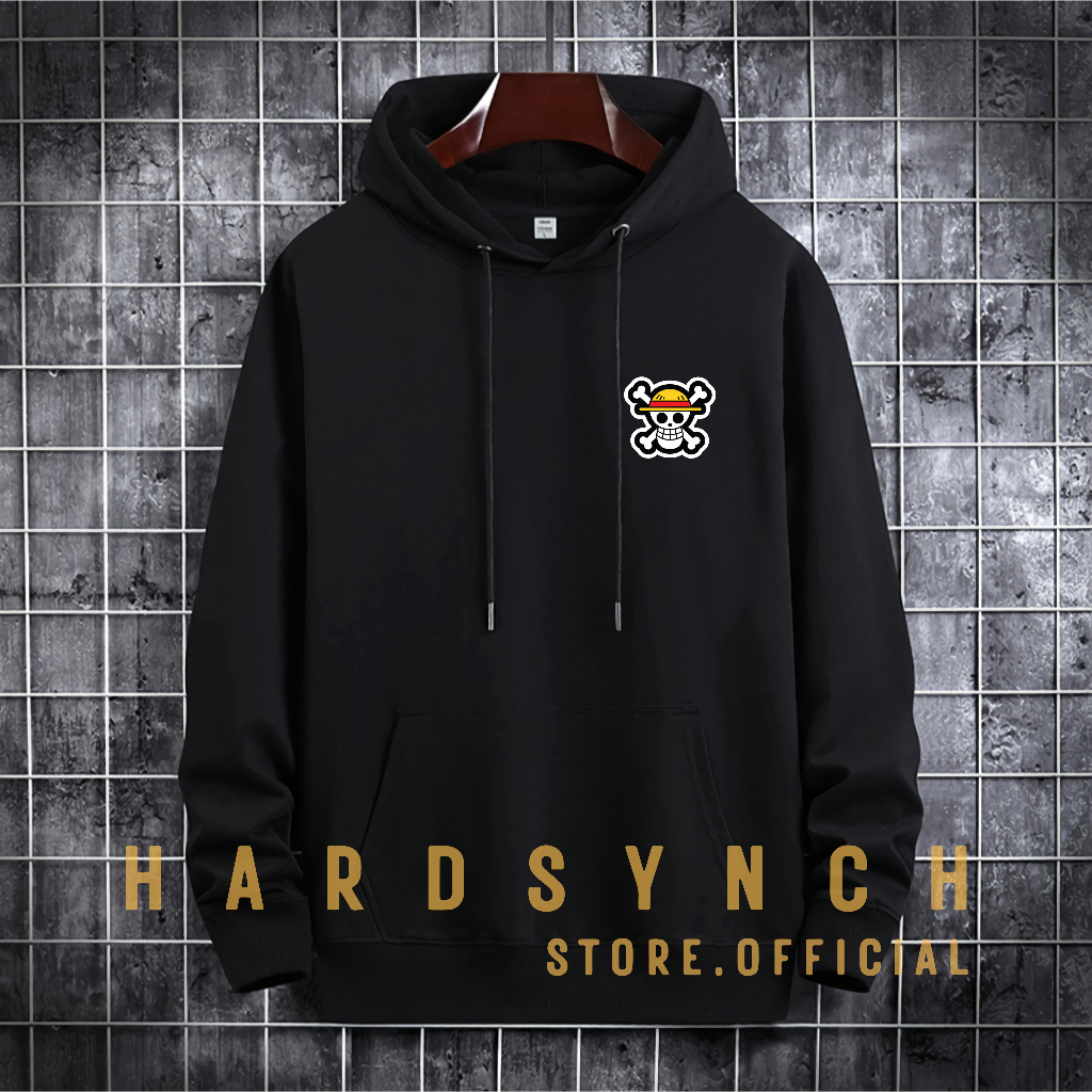 Sweater Hoodie One Piece Sticker Unisex ( Pria &amp; Wanita ) Premium Quality S-XXL Cotton Fleece / Hoodie Korean Style / Sweater Hoodie / Hoodie Polos / Hoodie Wanita / Hoodie Pria / Sweater Hoodie Distro Original ( OPS 146 )