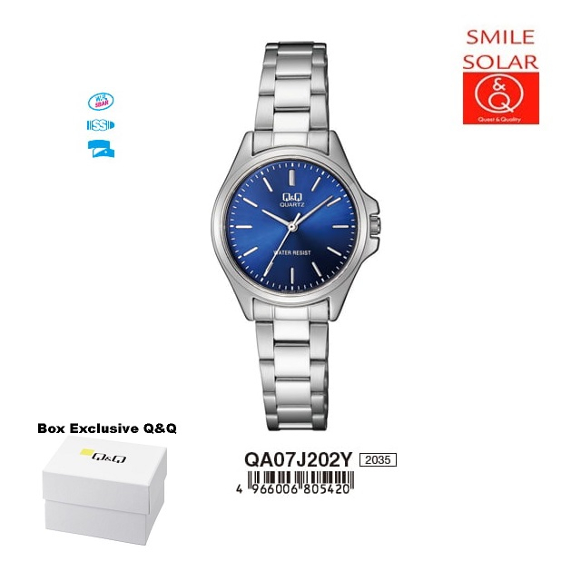 Jam Tangan wanita Casual rantai Analog Original Q&amp;Q QnQ QQ QA07 Series