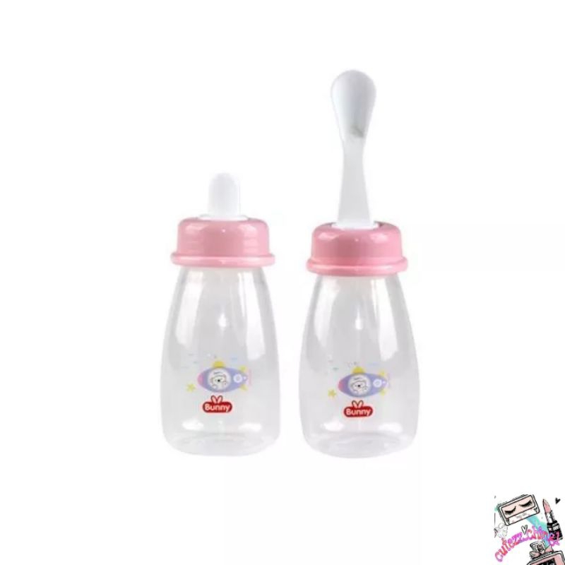 ☃️Cutezz_Ching1☃️Lusty Bunny Silicone Squeeze Food Feeder Botol Bubur ADB 2808 | ADB 2809