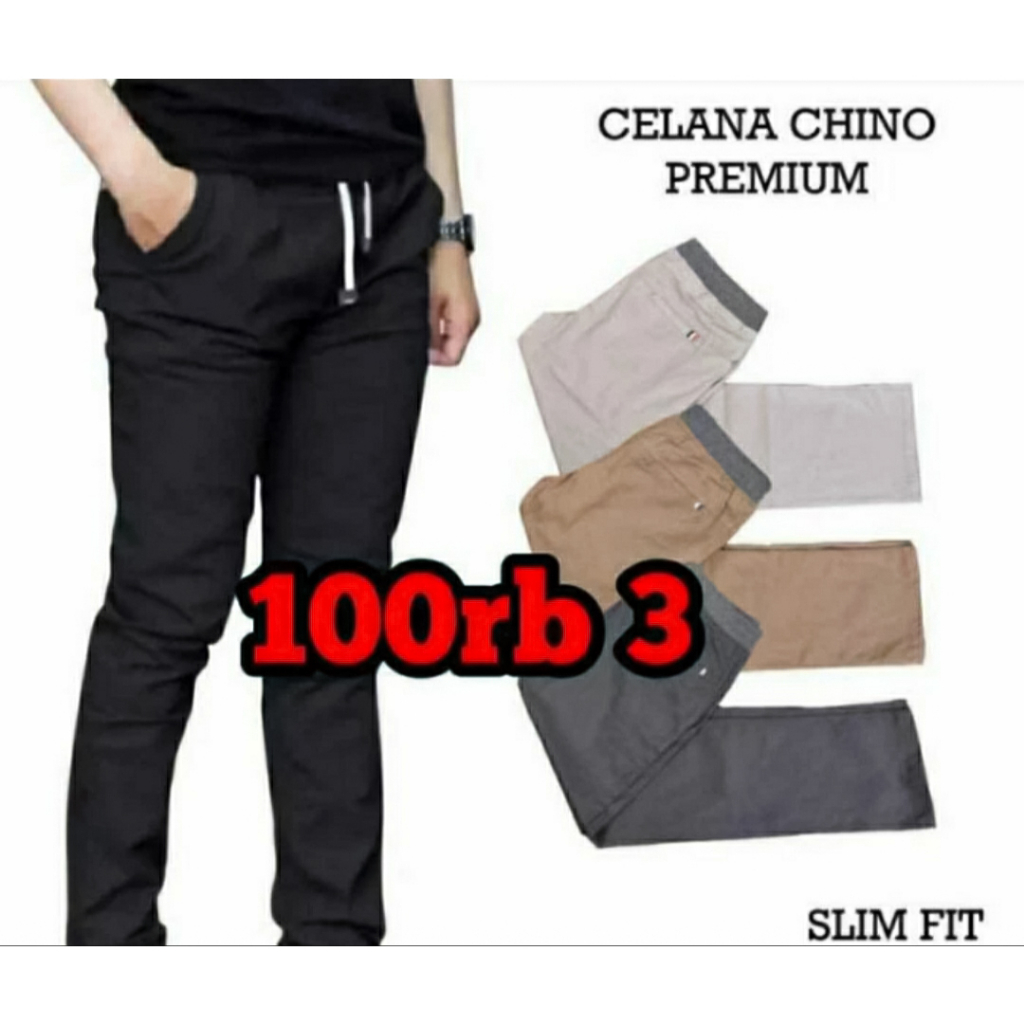3 Pcs celana panjang pria dewasa celana panjang pria distro