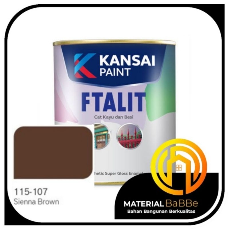 Ftalit 107 Sienna Brown 1 kg | Kansai Paint Cat Kayu dan Besi