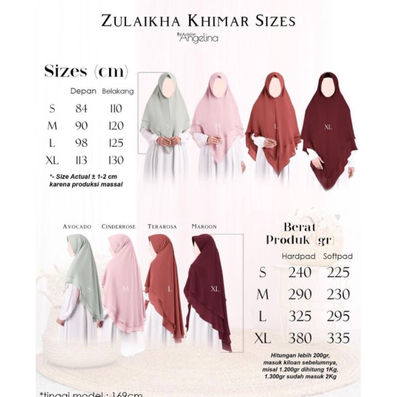 PRELOVED ZULAIKHA KHIMAR ATELIER ANGELINA XL BLACK DEEP MILO