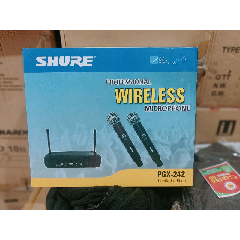 Mic Wireless Shure PGX 242 Handheld UHF TERBAIK