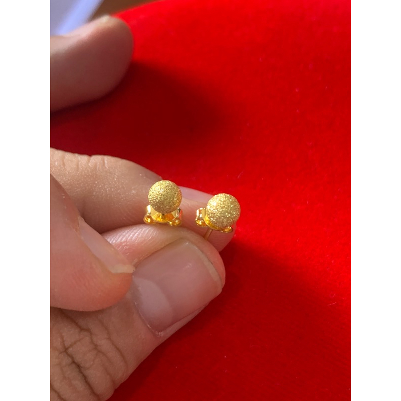 Anting tusuk emas asli kdr 700 mas model boba