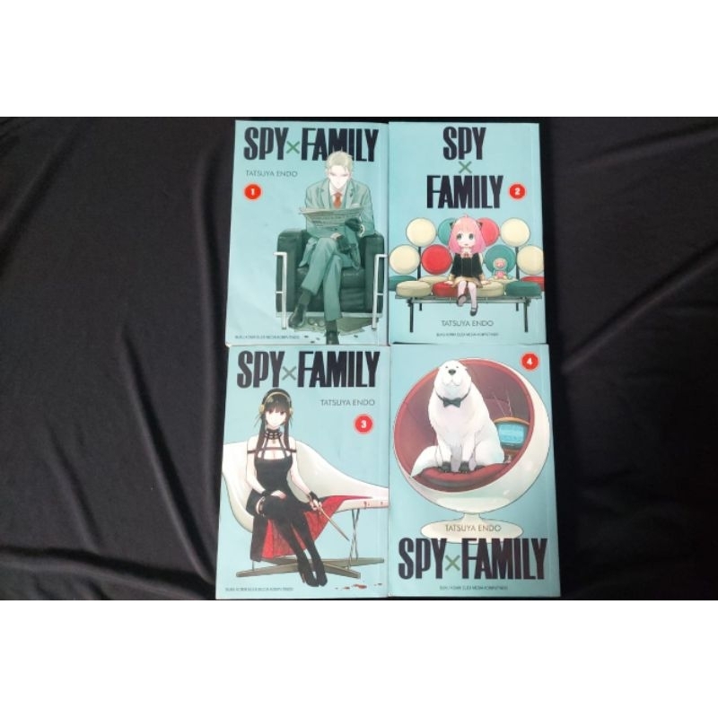 

preloved spy x family vol 1-4 (set)