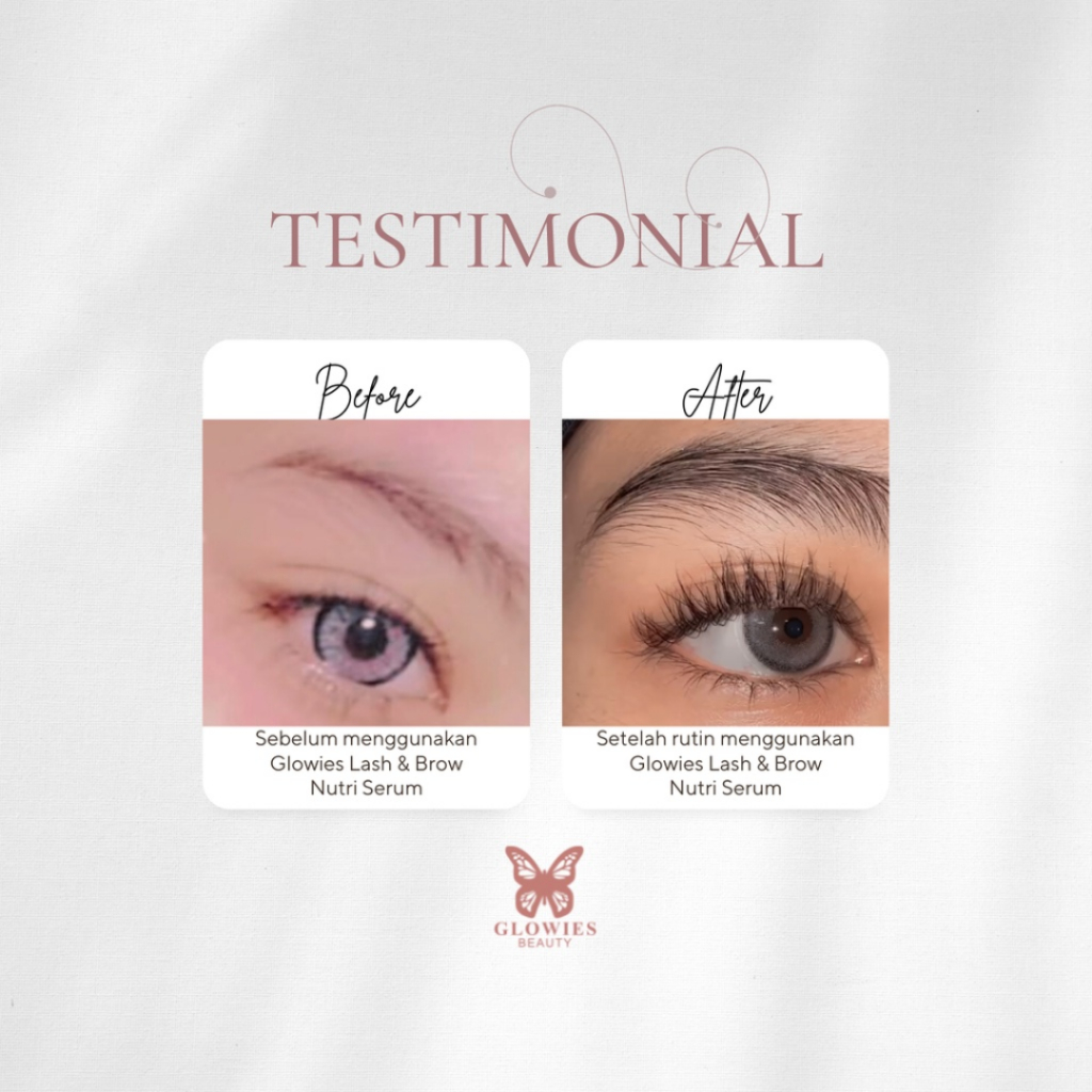 [ Agen Resmi ] Glowies Beauty Eyelash &amp; Brow Nutri Serum - Serum Alis dan Bulu Mata