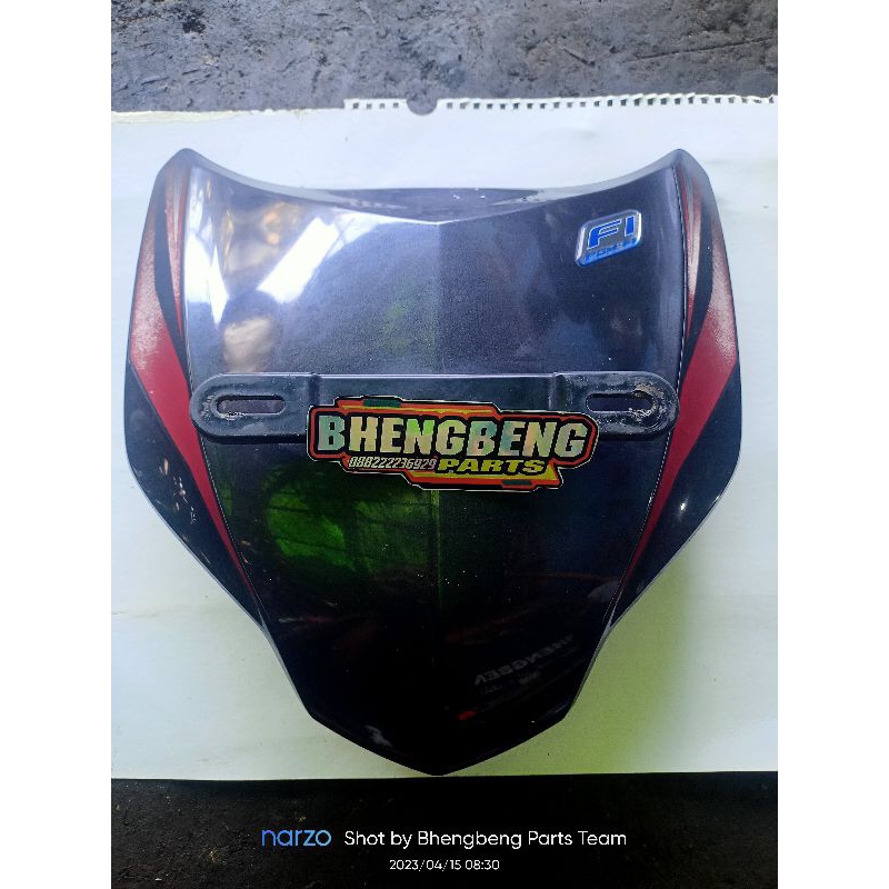 Dasi/Tameng depan original copotan supra x125 helm in