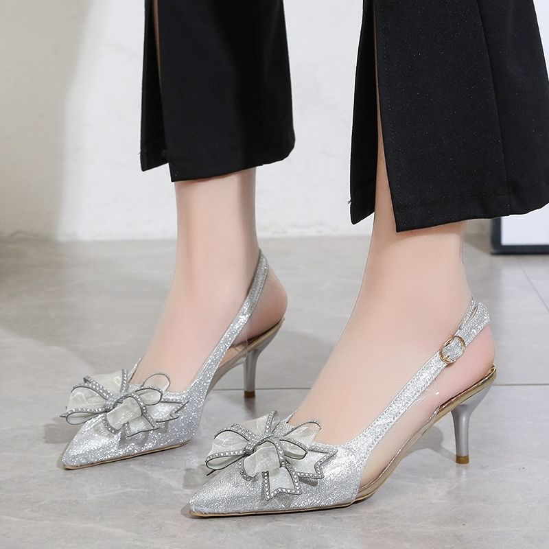 Heels Wanita GO4411 Heels Stiletto Import Ujung Lancip