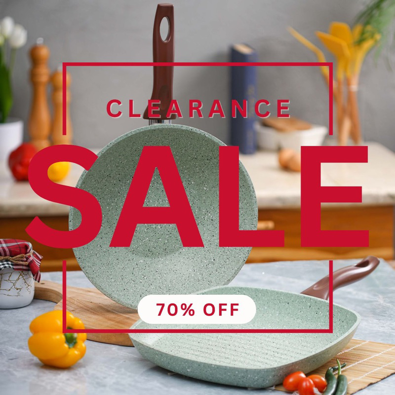 Pero Duo Wok Pan 28cm & Grill 28cm BioGranite NONSTICK