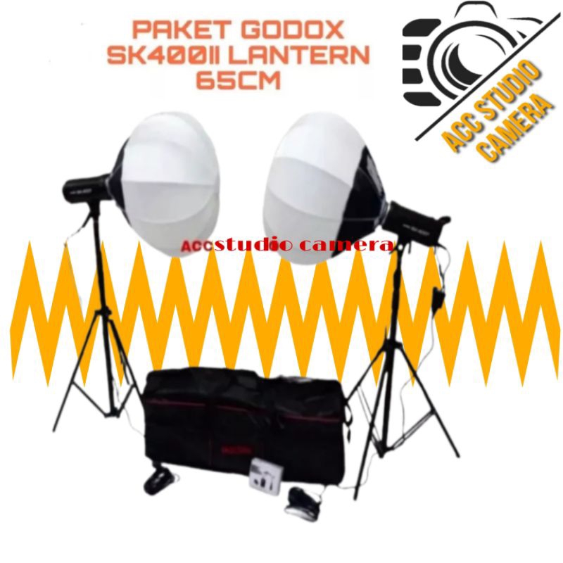 Paket Studio Godox SK400II Latern KQ65cm Paket SK400II