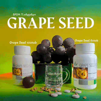 SUPLEMEN KESEHATAN EKSTRAK BIJI ANGGUR MERAH /DIAMOND INTEREST GRAPE SEED PLUS