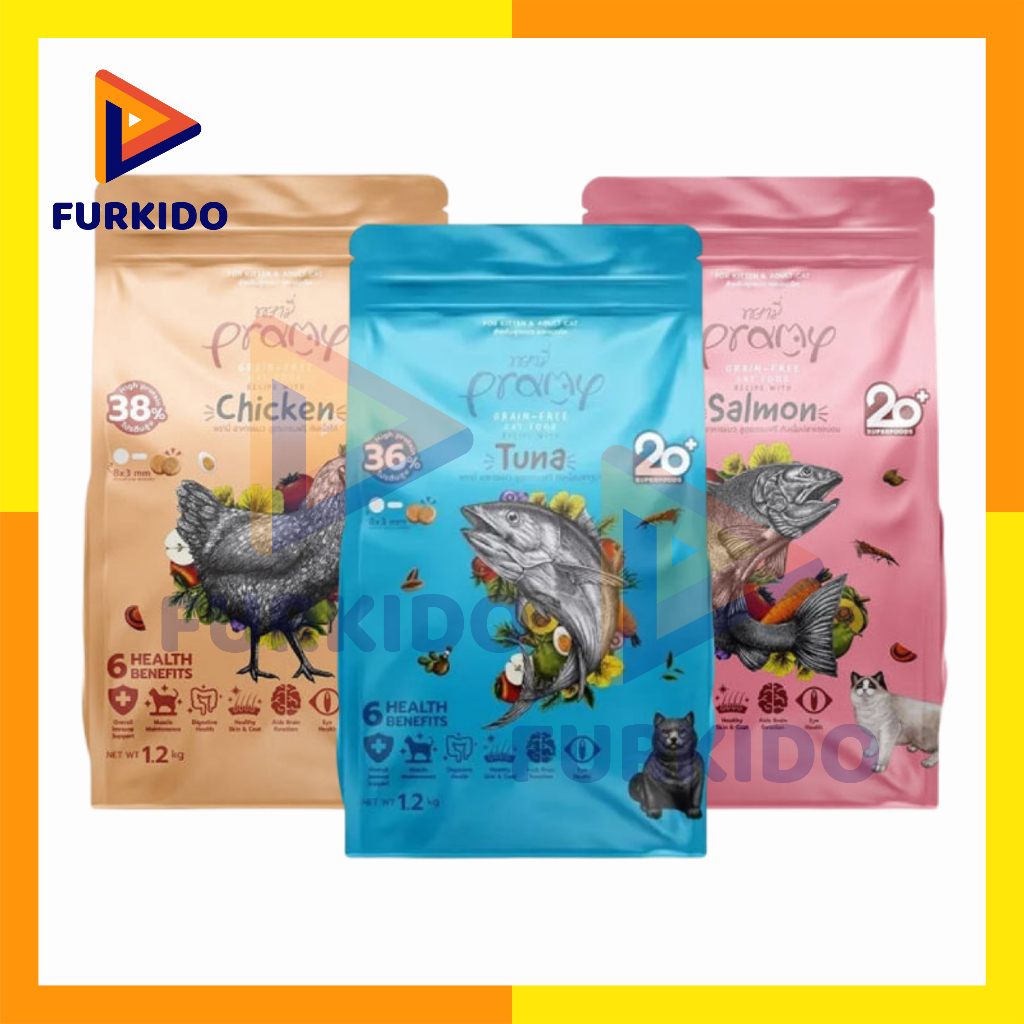 Pramy Cat Dry Food Grain Free 1,2 Kg / Makanan Kering Kucing