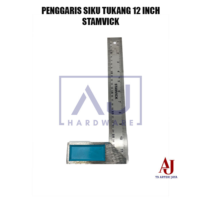 

Penggaris Siku Tukang 12 Inch Penggaris Siku Besi Stamvick 30 cm