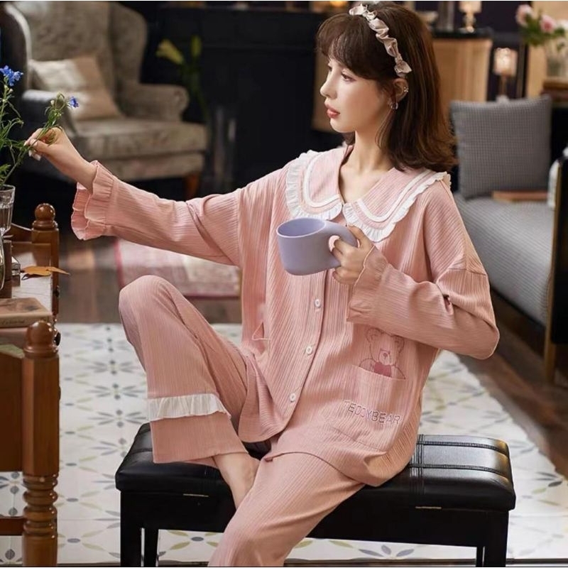 PP Kerah Plisket Teddy Bear (LD 120 dan 125)