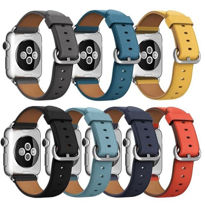 Strap Apple Watch Classic Circle Leather Strap iWatch Series 1/2/3/4/5/SE/6/7/8/Ultra