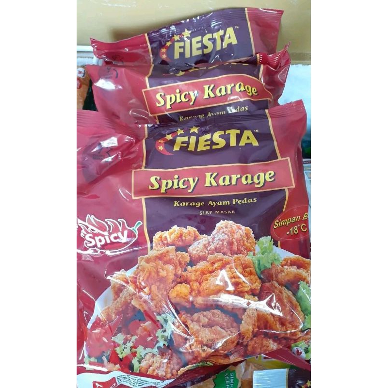 fiesta spicy karage 500 gr frozen food