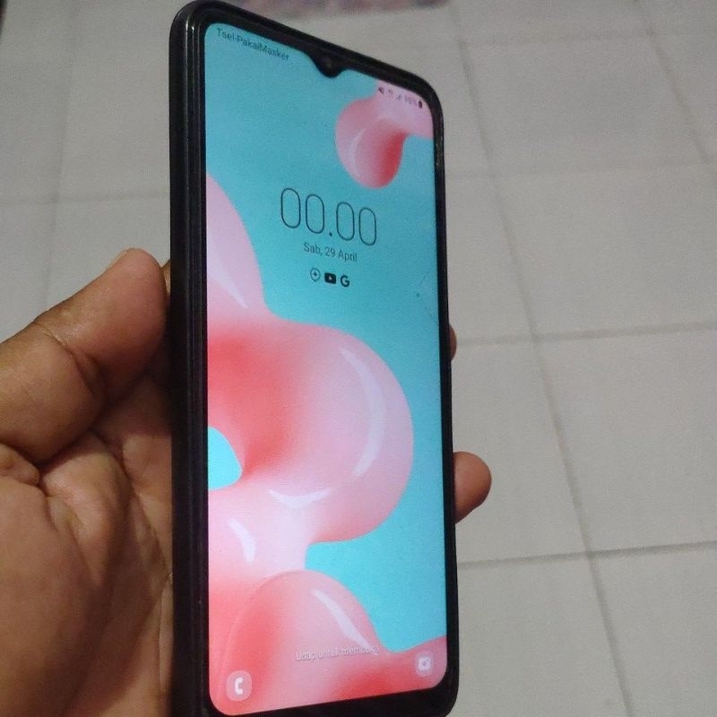 Hp full Oprek samsung A12.khusus ojol ( gojek,grab n Shopie ) n khusus absensi pegawai.