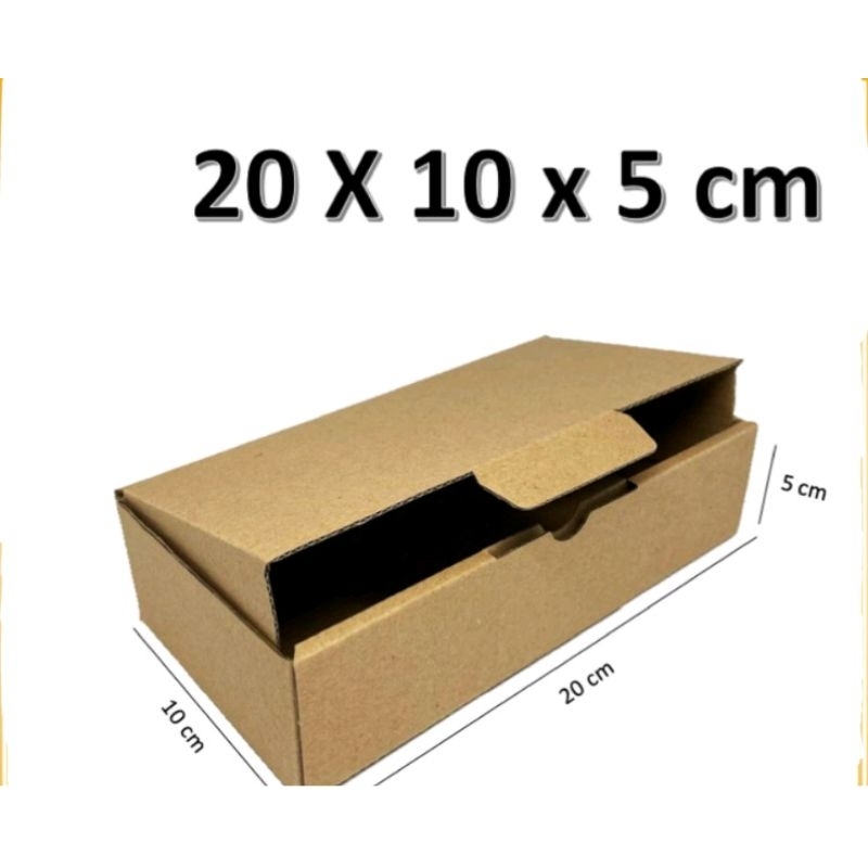 

Kardus Box Karton 20x10x5cm untuk packing/ kemasan, dus sepatu, dus sendal.