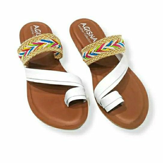 (COD) Sandal Kulit Wanita