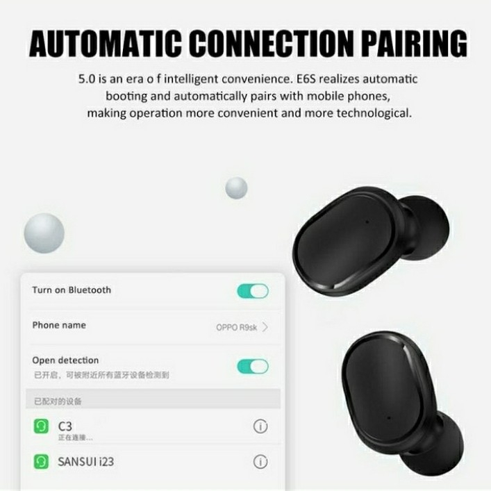 Galaxysacc - Airdots TWS Headset Bluetooth 5.0 Wireless Earphone Stereo Bass Airdots