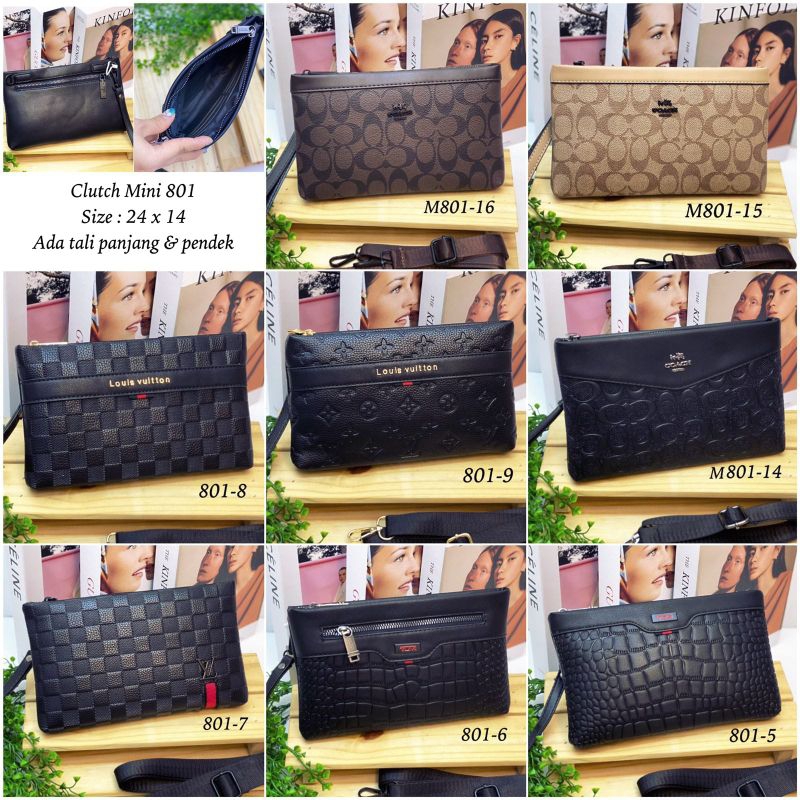 Tas Selempang / Clutch Pria Wanita Unisex kode 801 Import