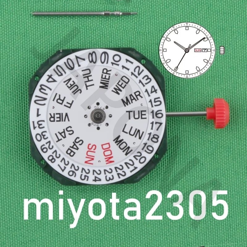 Mesin Jam Tangan Miyota 2305 Miyota Tanggal Hari Samping 2305