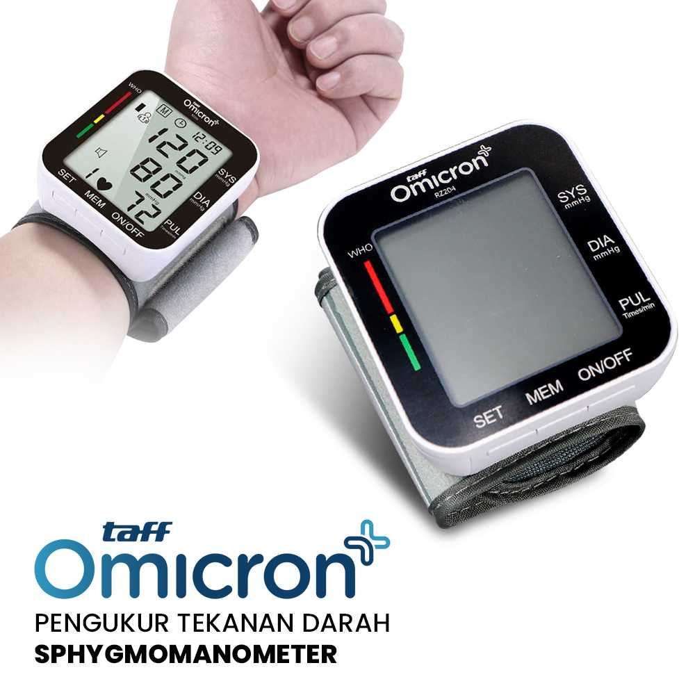 Tensimeter Digital Pengukur Tekanan Darah di Pergelangan Tangan Cek Tensi dengan Suara Voice