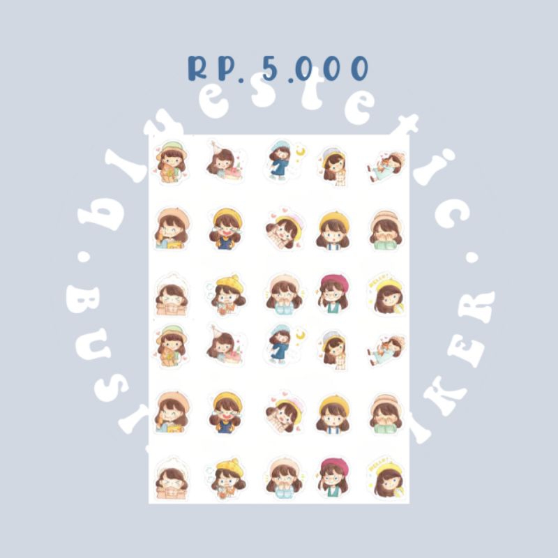 

STIKER animal lucu aesthetic | isi 30/pcs