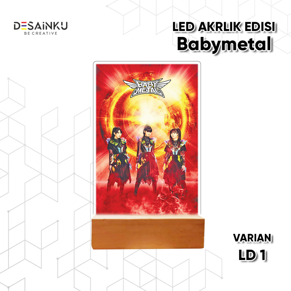 LAMPU AKRILIK LED BABYMETAL WORLD TOUR ASIA