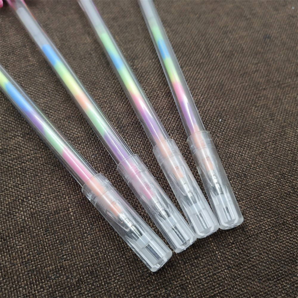 (ctshop1) Pulpen Gel 0.5mm Karakter Angsa Tinta Rainbow Pena Pelangi Lucu / Alat Tulis Sekolah Drawing Pen Warna Warni Import A44