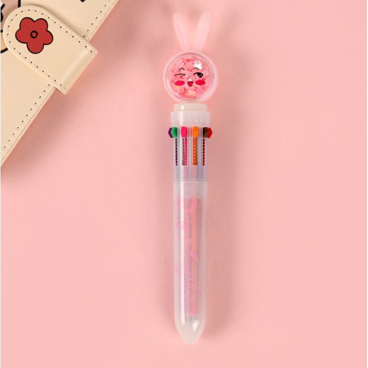 (ctshop1) Pulpen 10 warna bunny cat pen 10 color kelinci kucing Pulpen 10 warna cute bunny