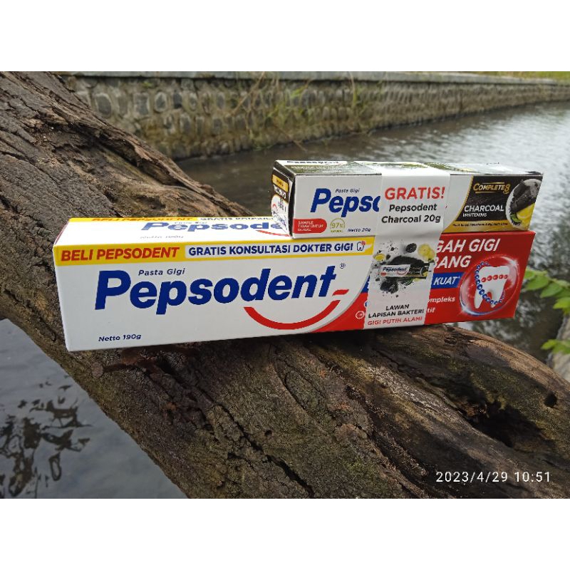 pepsodent 190+20gr charcoal