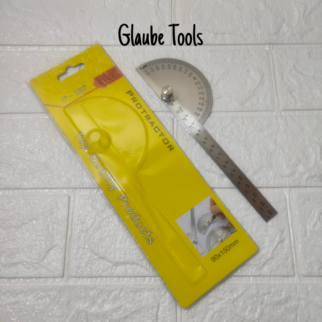 

Protactor Busur Derajat Stainless Steel Alat Ukur Sudut Penggaris