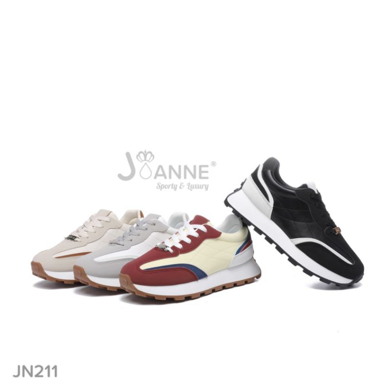 JOANNE Leather Sport Sneakers Shoes #JN211 ORIGINAL