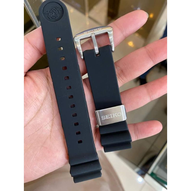 STRAP RUBBER SEIKO HITAM