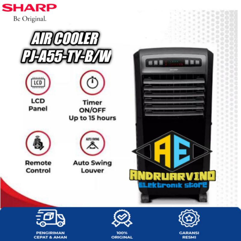 SHARP AIR COOLER PJ-A55TY-B PENDINGIN RUANGAN PJ-A55TY-B/W GARANSI RESMI