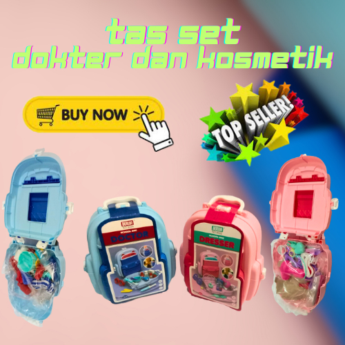 MAINAN ANAK BAG SET BEAUTY AND DOCTOR