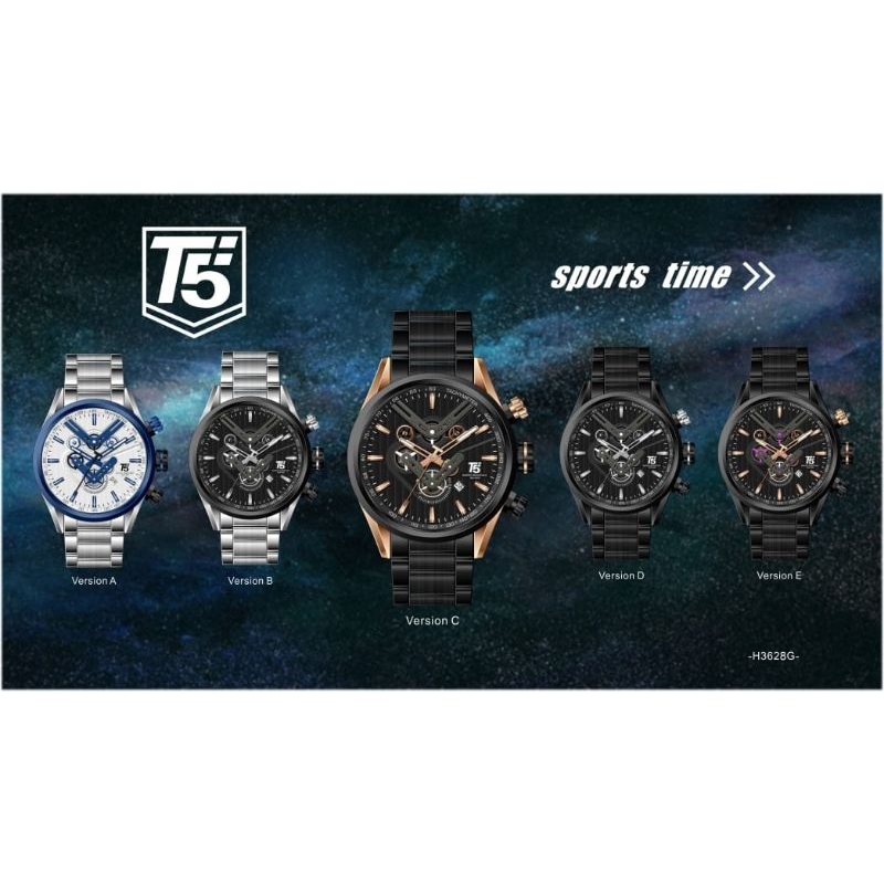 Jam Tangan Pria T5 H 3628G ORIGINAL ✅