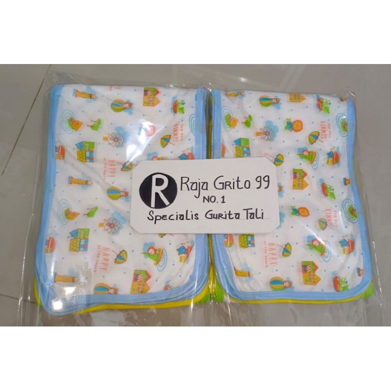 Popok bayi Halus ikat print Large jumbo isi 1 Lusin / popok tali bayi Premium / popok kain bayi tali Motif 12 pcs