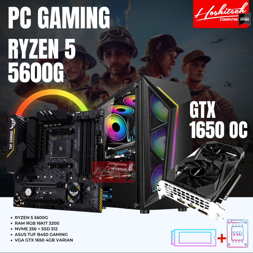 PC GAMING RYZEN 5 RAM 16GB VGA GTX FOR STREAMING EDITING #5