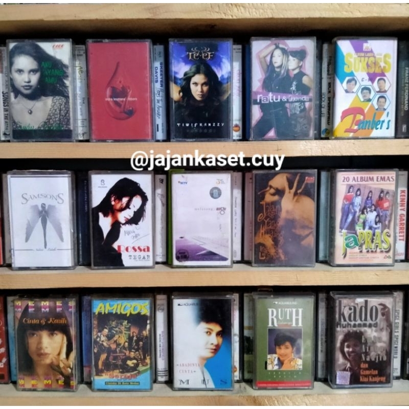 Kaset pita UNGU RUTH SAHANAYA ROSSA SAMSONS PANBERS BARANG JADUL BARANG ANTIK