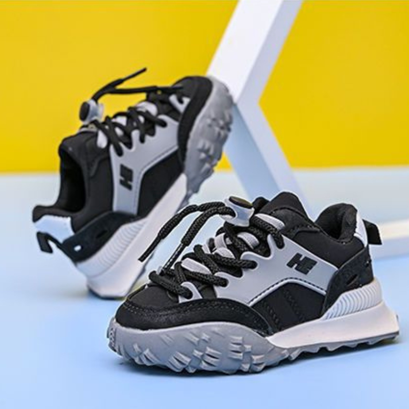 Sepatu Sekolah Anak PAUD TK 0302580 Import Shoes Sneakers Kids Model Terbaru